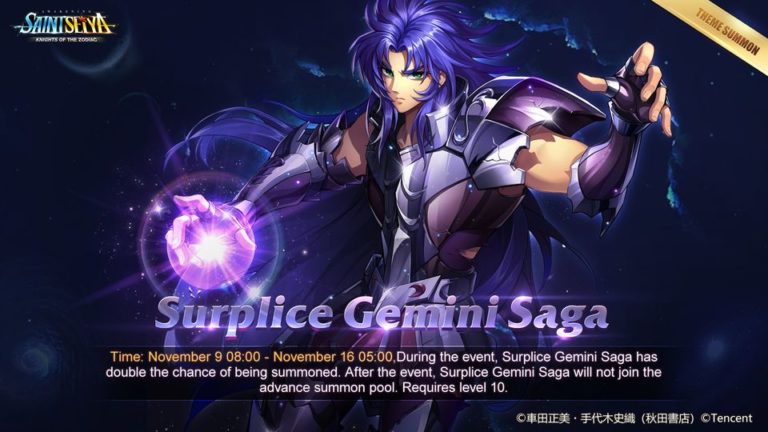 Saga surplis des gémeau