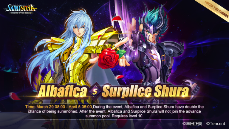 Re-run Albafica & Surplice Shura