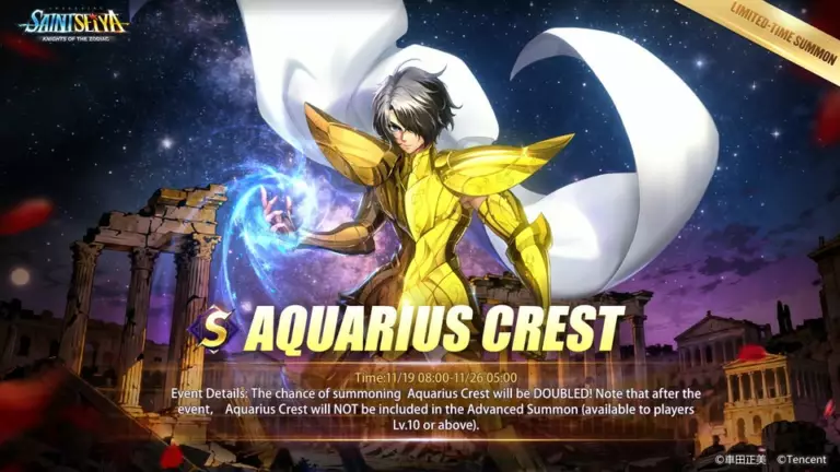 Limited-Time Summon: Aquarius Crest