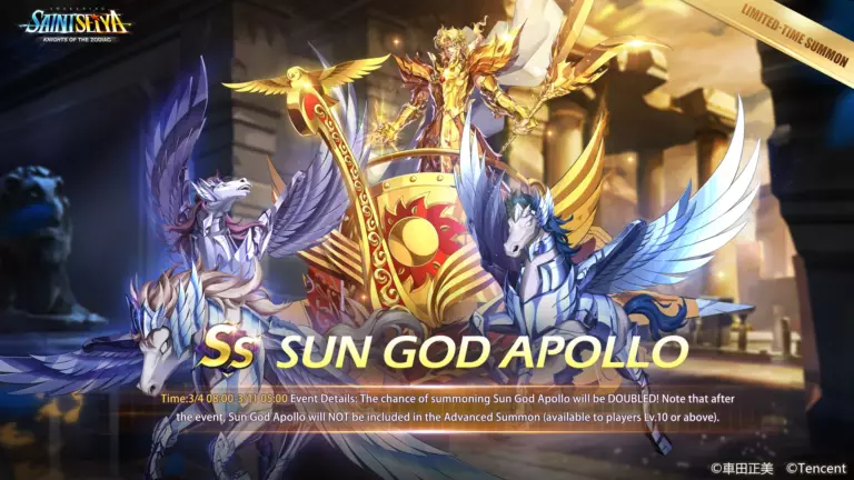 🌞 【Limited-Time】Sun God Apollo : Ne ratez pas le double taux !
