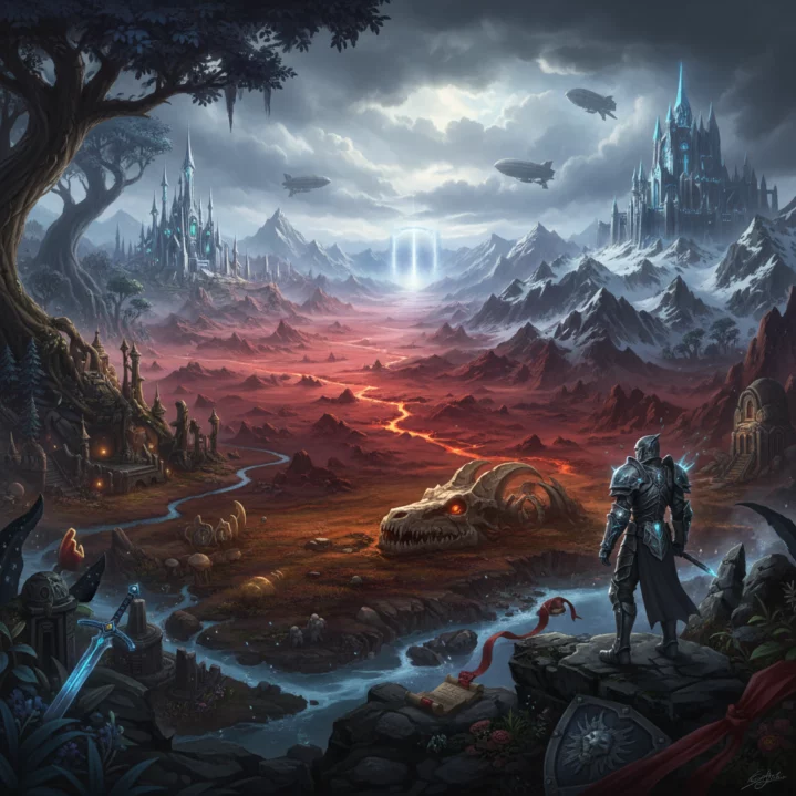 Azeroth dans World of Warcraft — paysage emblématique du MMORPG de Blizzard en 2026.