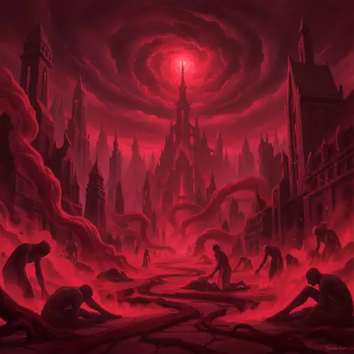 Scène du chaos provoqué par le bug du sang vicié dans World of Warcraft.