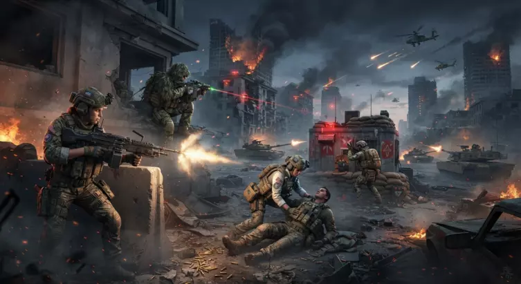Battlefield 6 : modes Conquête et Percée exigeant coopération d'équipe.