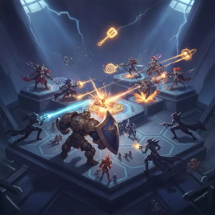 TFT : L'art de la guerre stratégique Jeu Teamfight Tactics (TFT), auto-battler stratégique et tft competitif alliant chance et tactique.
