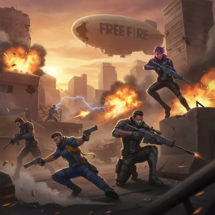 Les joueurs professionnels s'affrontent sur le circuit Free Fire Esport 2026 pour une place en finale.