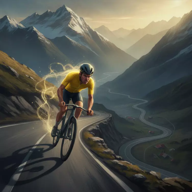 Maillot jaune : leader des jeux de cyclisme.