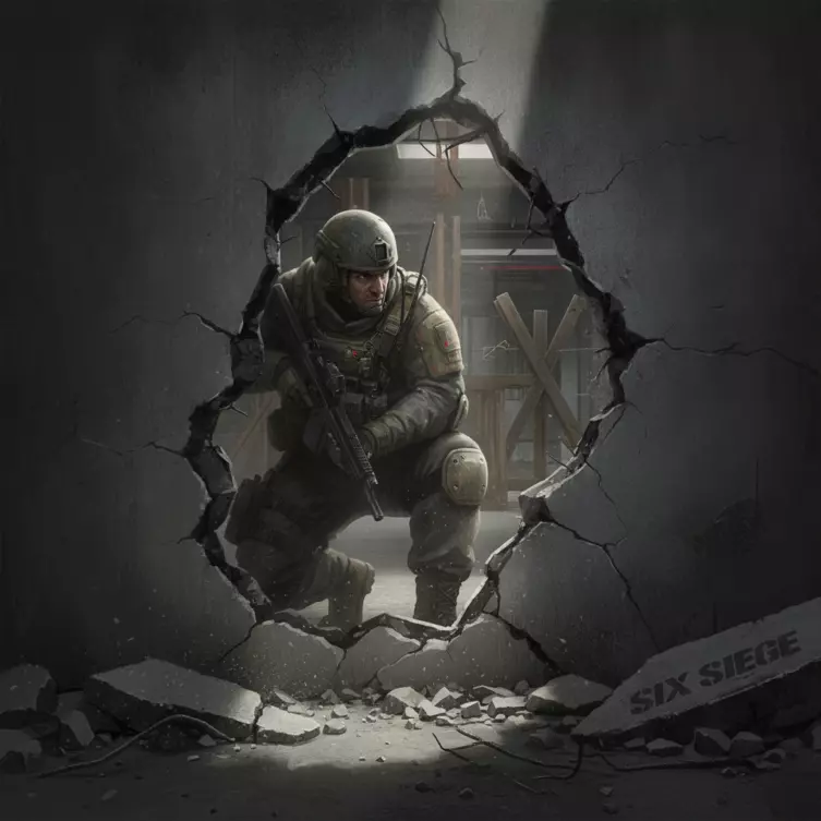 Positionnement stratégique et exploitation de l'environnement destructible dans Six Siege.