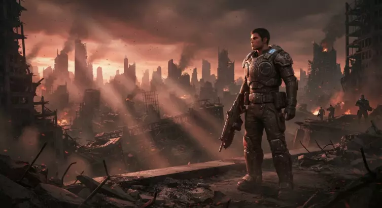 Jeune Marcus Fenix, héros emblématique de Gears of War: E-Day.