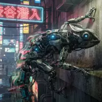Meccha Chameleon : illustration du concept novateur de camouflage et infiltration asymétrique.